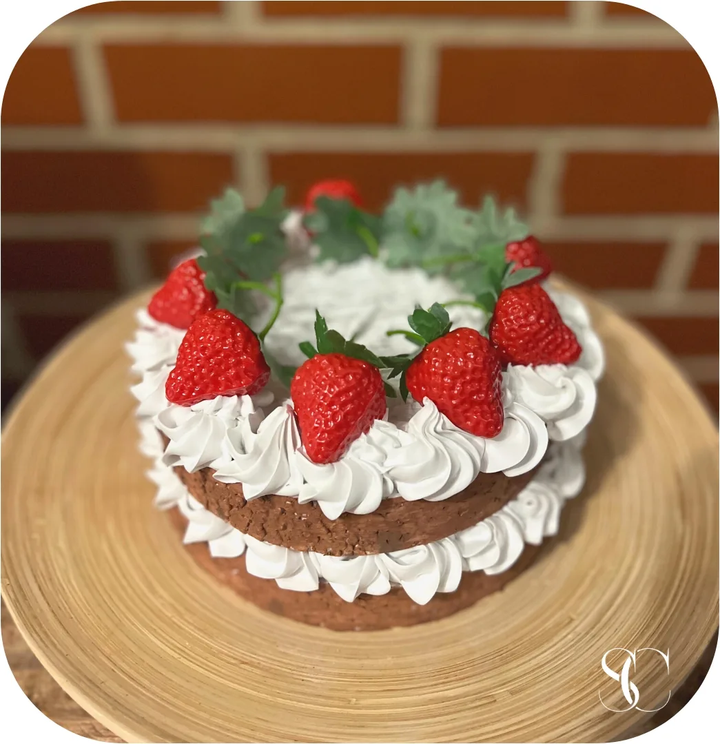 Fake Cake. 8” strawberry cake., photograph 6