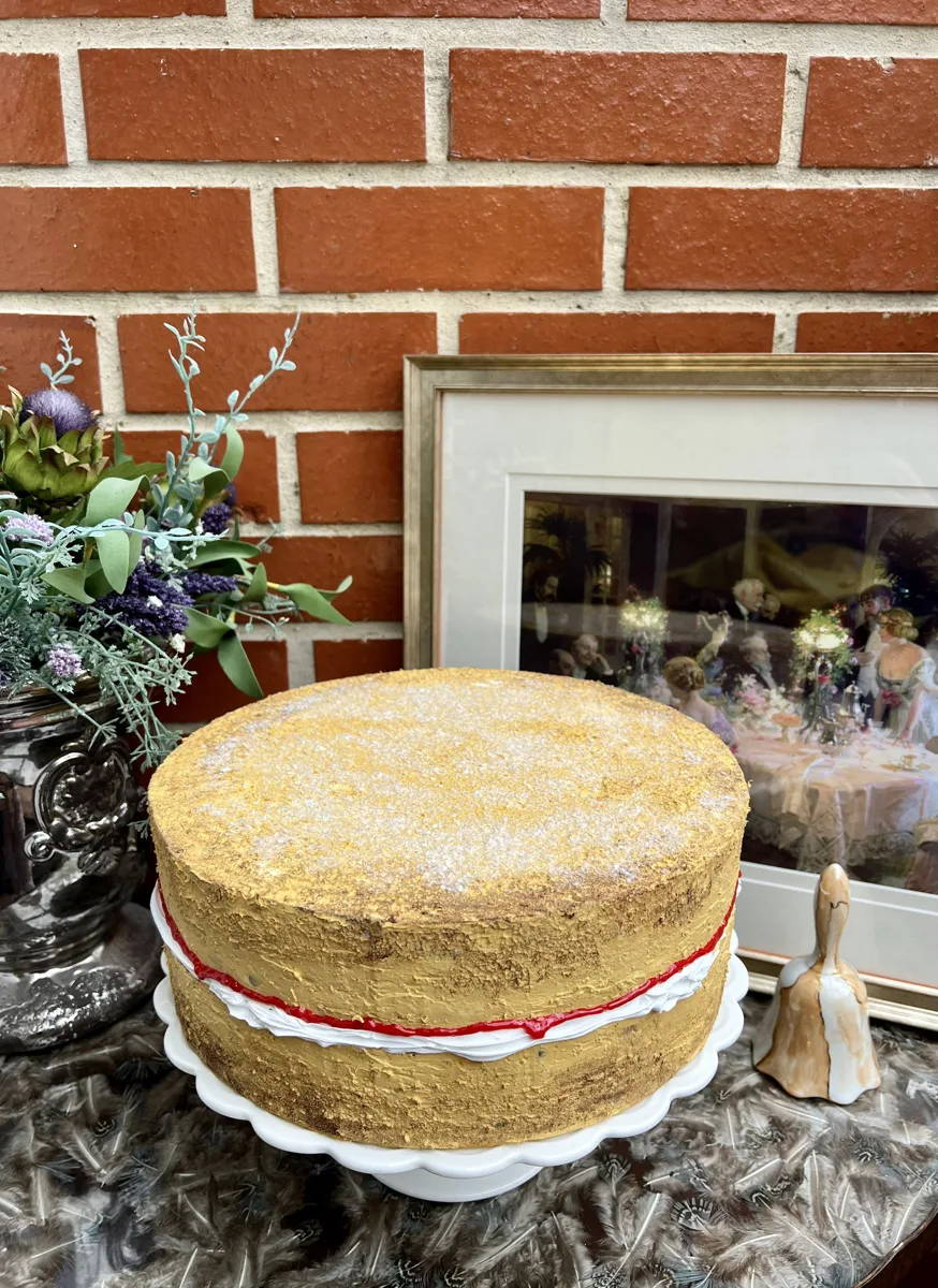 Artificial Fake Cake. 10” fake Victoria sponge Cake. Faux cake. Prop Props Kitc, photograph 2