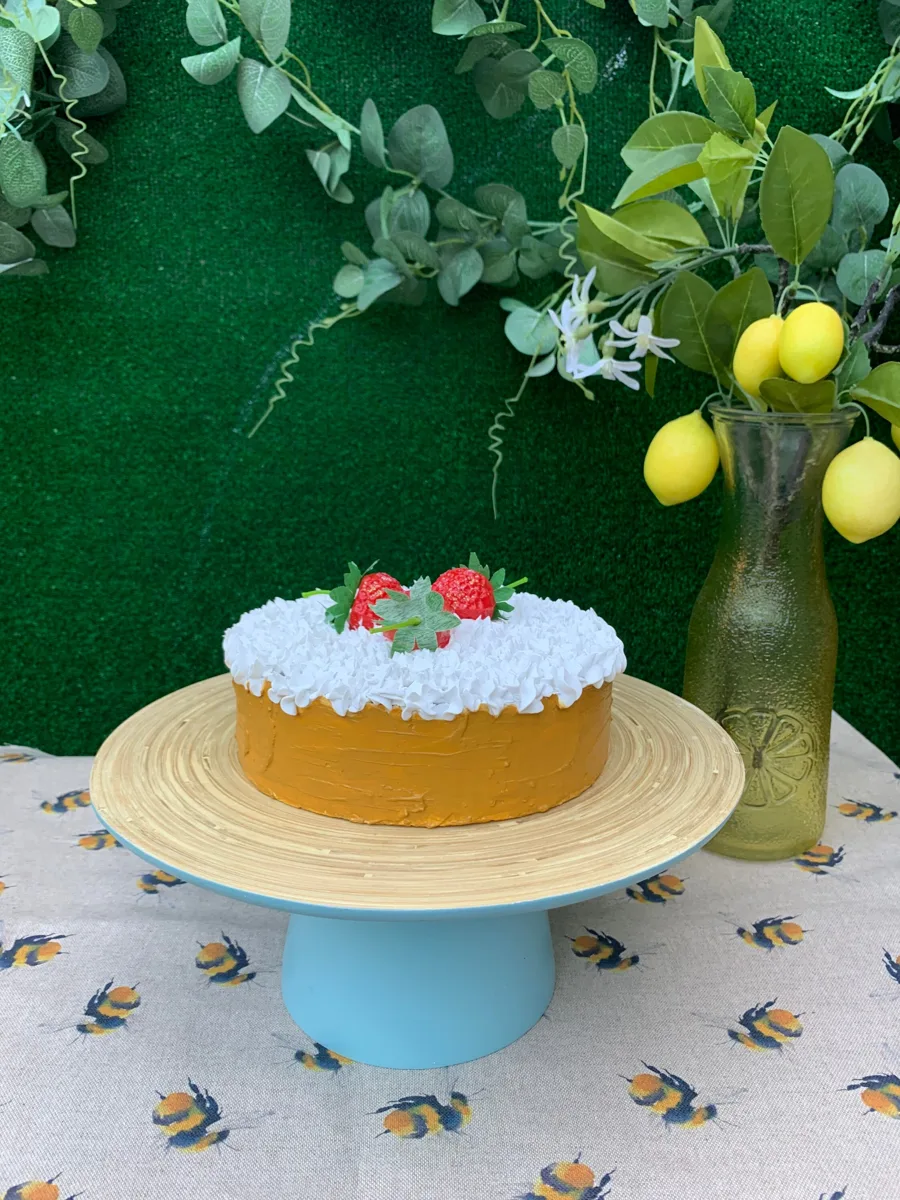 Artificial Fake Cake. 8” fake strawberry Cake. Faux cake. Prop Props Kitchen Ta, photograph 4