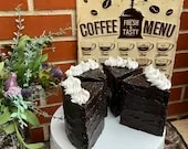 Chocolate Cake slices set of 7. Prop, photograph 9