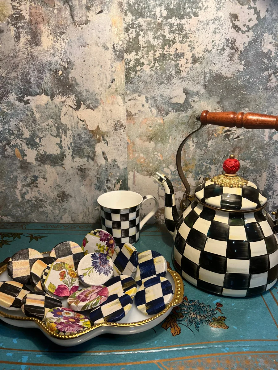Artificial Fake Biscuits Checkered Inspired Style. Set of 15 cookies., photograph 7