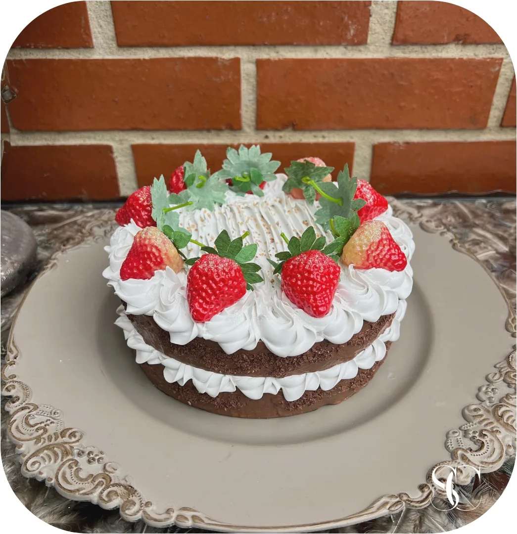 Fake Cake. 8” strawberry cake., photograph 3