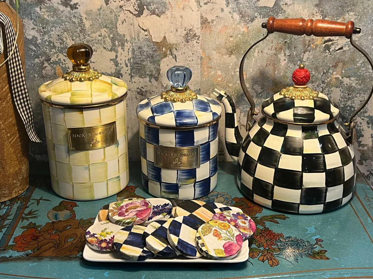 Artificial Fake Biscuits Checkered Inspired Style. Set of 15 cookies., photograph 6
