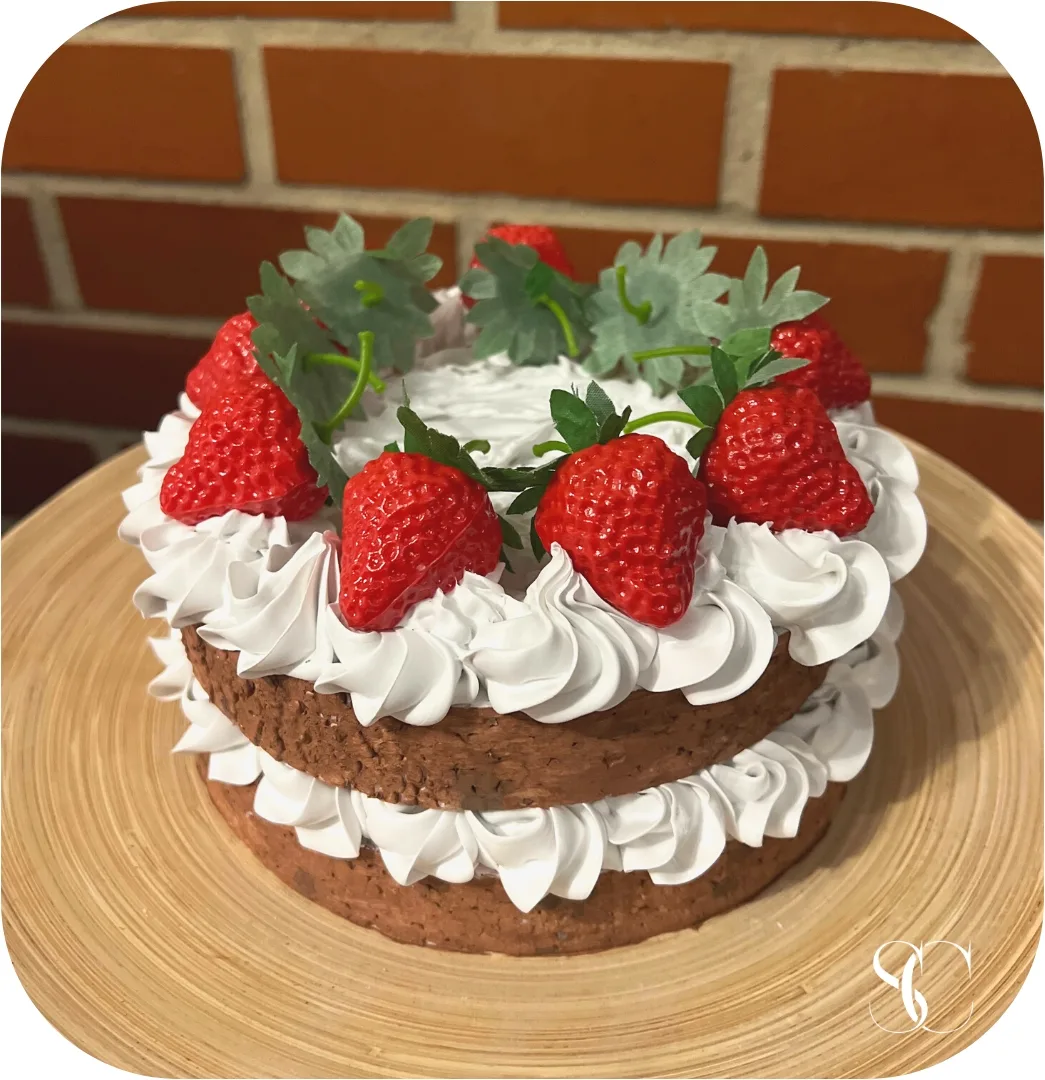 Fake Cake. 8” strawberry cake., photograph 8