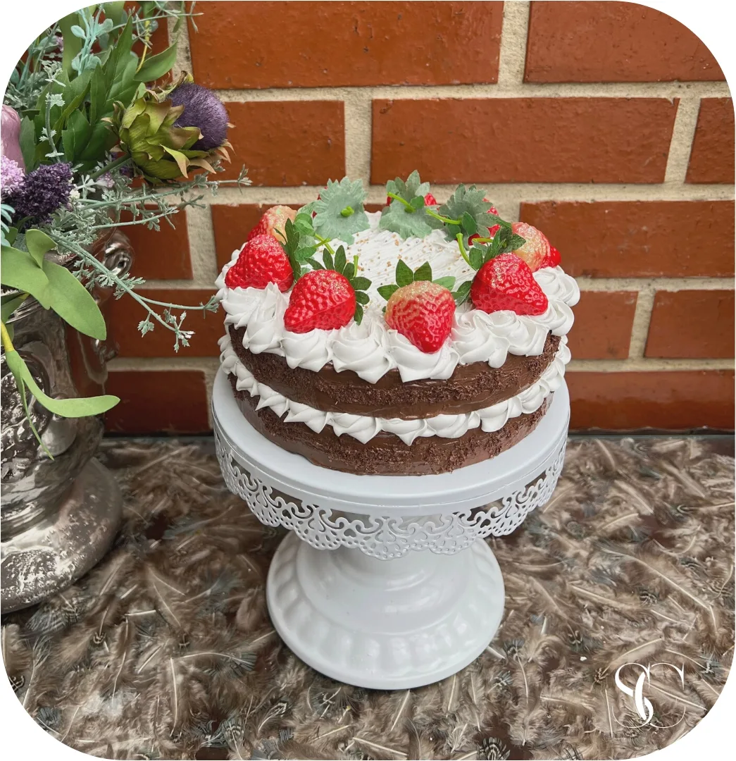 Fake Cake. 8” strawberry cake., photograph 5
