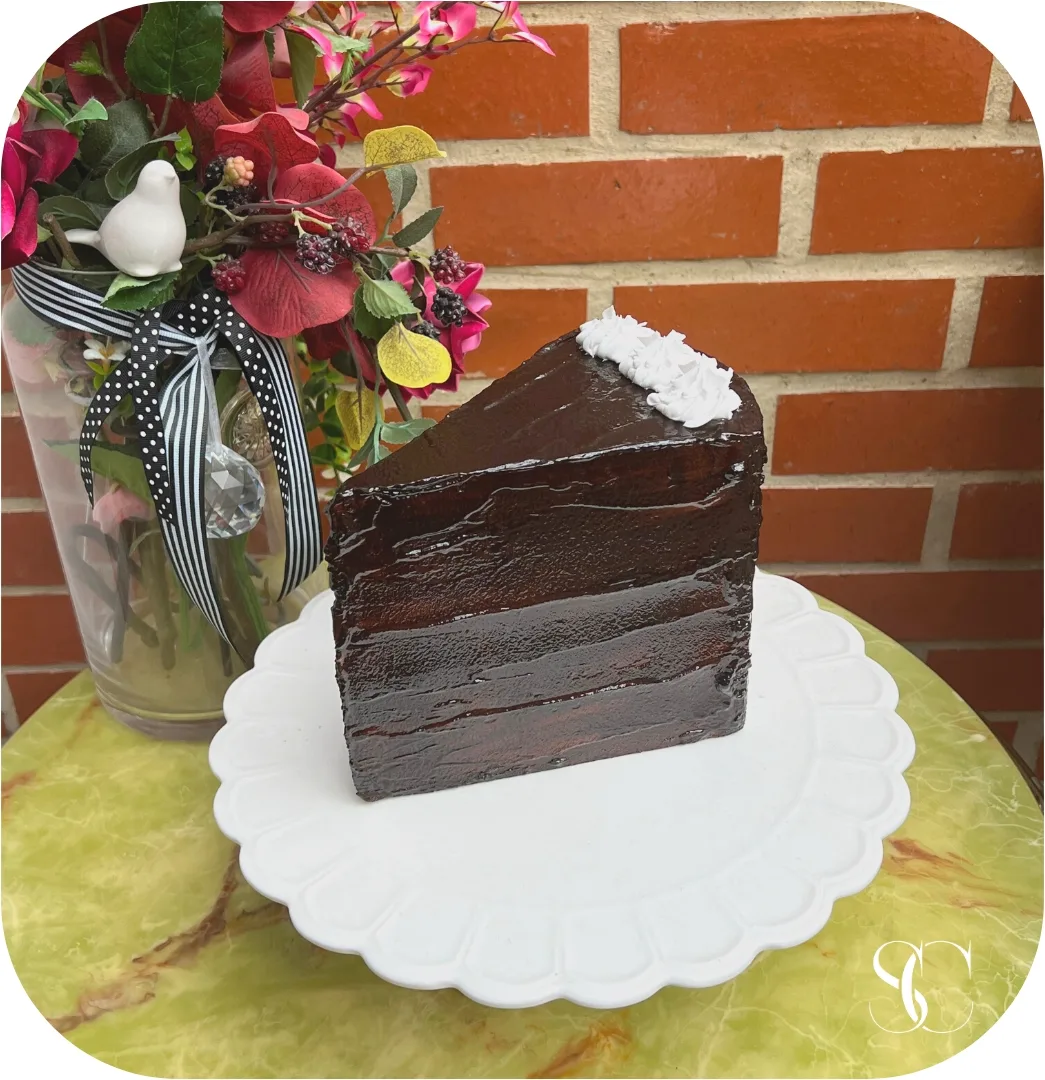 Chocolate Cake slices set of 7. Prop, photograph 8